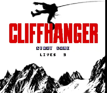 Cliffhanger (Europe) screen shot title